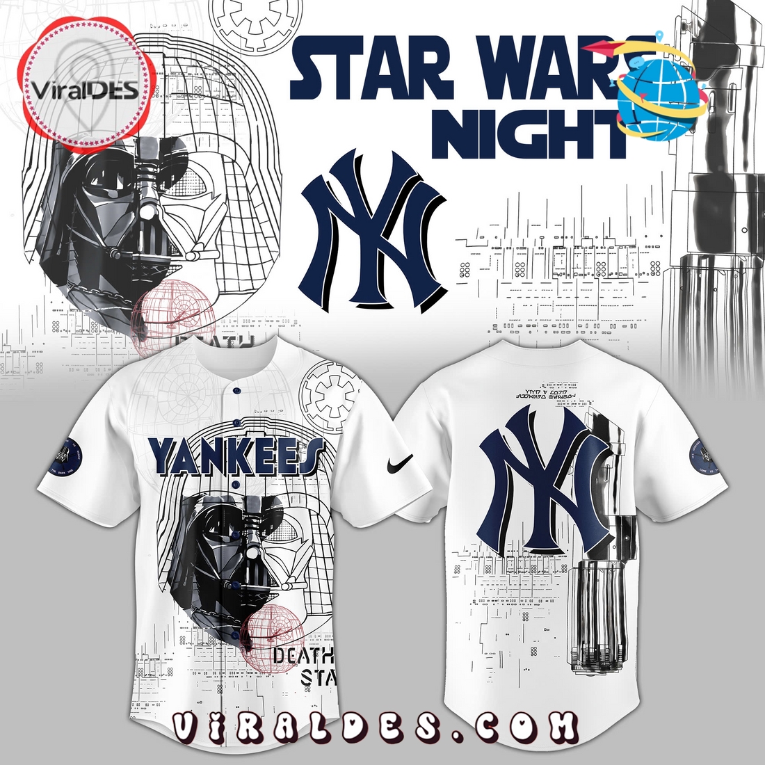 New York Yankees x Death Wars Night Baseball Jersey 2025 New York Yankees x Death Wars Night Baseball Jersey 2025