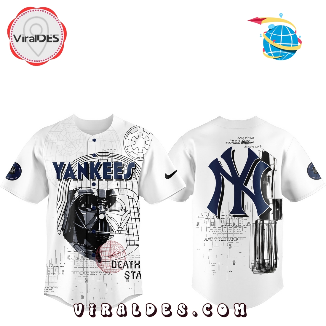New York Yankees x Death Wars Night Baseball Jersey 2025 New York Yankees x Death Wars Night Baseball Jersey 2025
