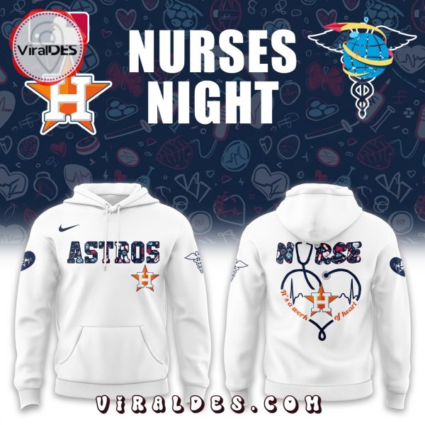 Nurses Night x Houston Astros White Hoodie