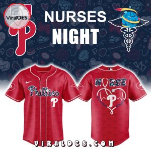 MLB Philadelphia Phillies Nurses Night Red Baseball Jersey