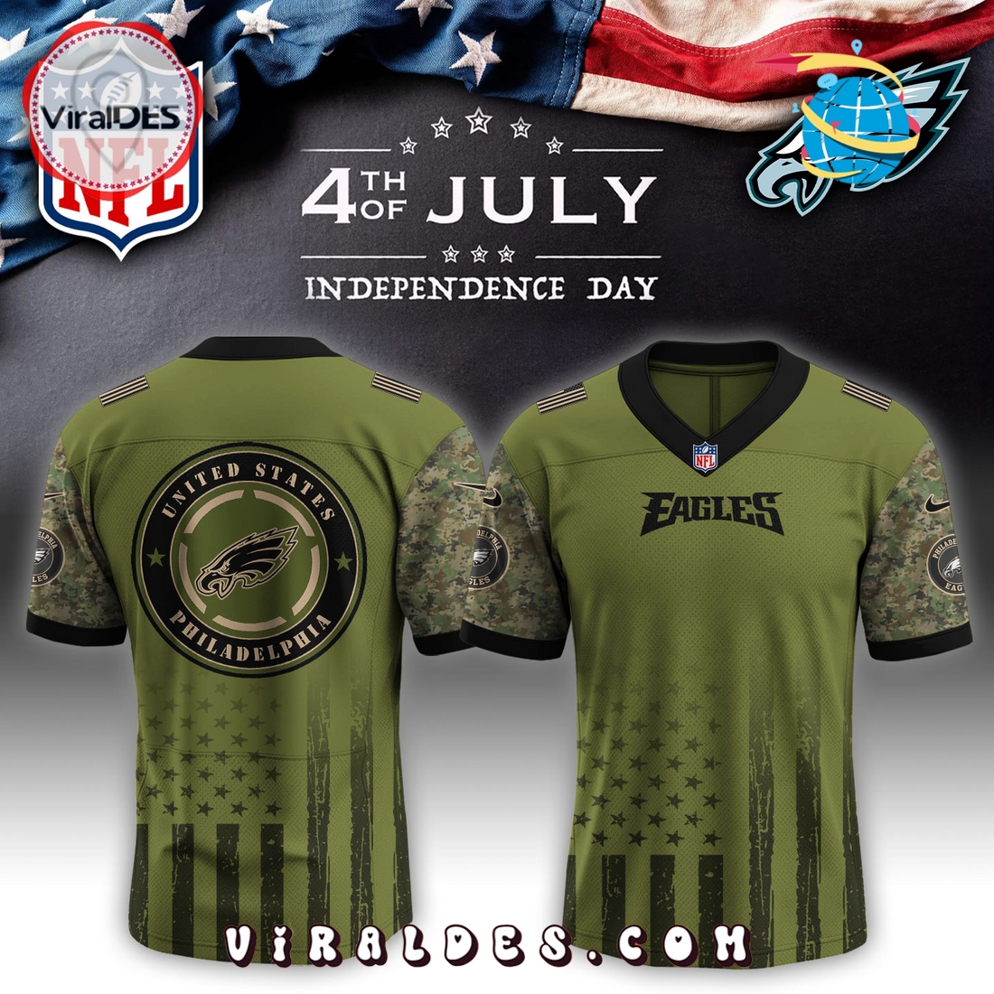 Philadelphia Eagles x Independence Day 2025 Baseball Jersey Philadelphia Eagles x Independence Day 2025 Baseball Jersey