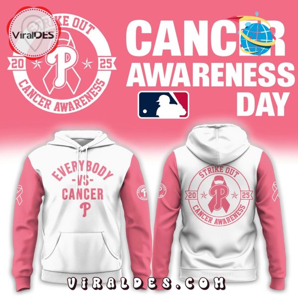 Philadelphia Phillies Everybody vs Cancer Awareness Hoodie