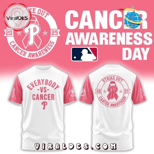 Philadelphia Phillies Everybody vs Cancer Awareness Hoodie