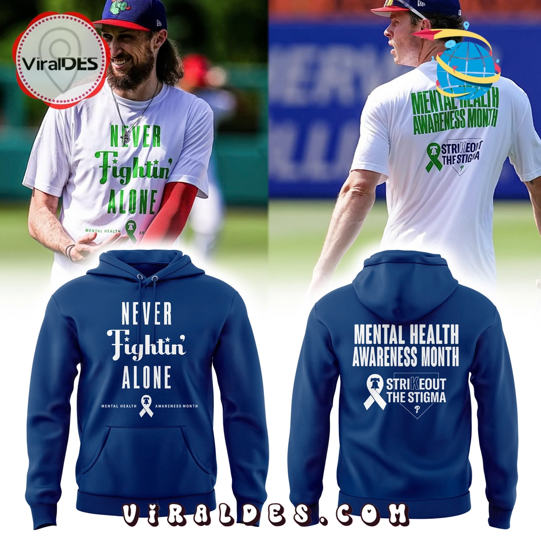 Philadelphia Phillies Mental Health Awareness Month Hoodie, Long Pants Philadelphia Phillies Mental Health Awareness Month Hoodie, Long Pants