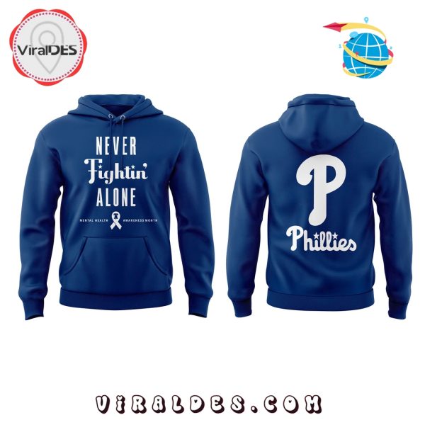 Philadelphia Phillies Mental Health Awareness Navy Hoodie
