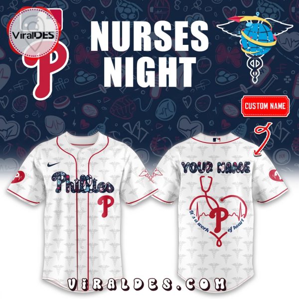 Philadelphia Phillies Nurses Night Custom Baseball Jersey