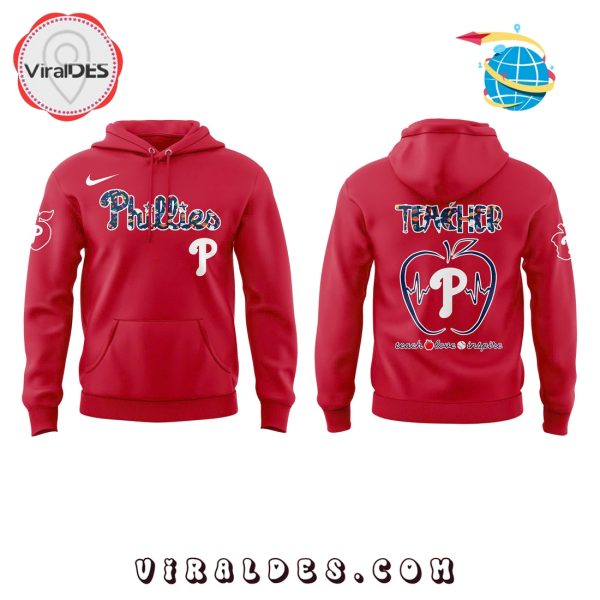 Philadelphia Phillies Teacher Appreciation Red Hoodie, Long Pants