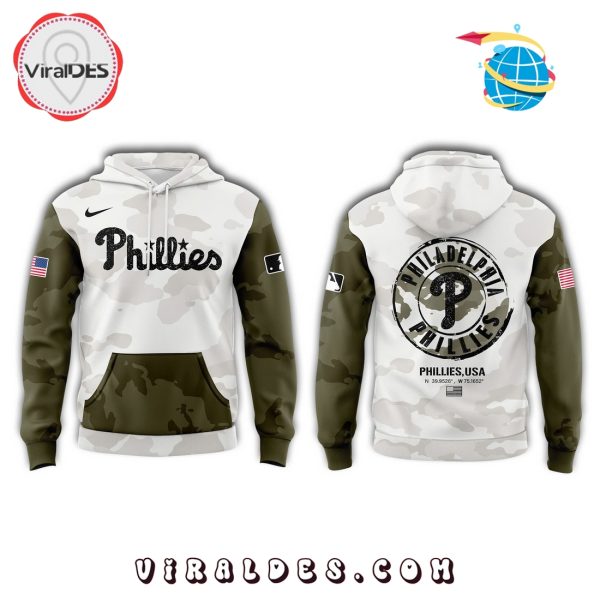 Philadelphia Phillies x Arm Forces Hoodie, Long Pants