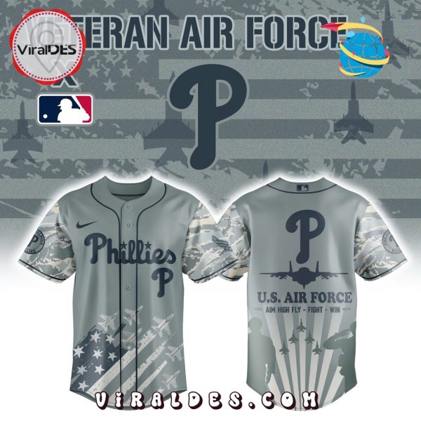Philadelphia Phillies x Veteran U.S Air Force Baseball Jersey