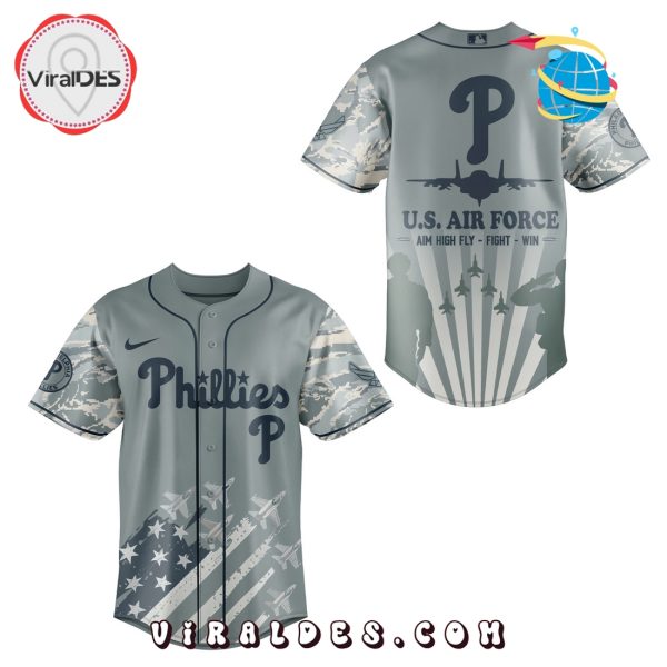 Philadelphia Phillies x Veteran U.S Air Force Baseball Jersey