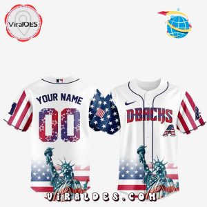 Arizona Diamondbacks Custom Independence Day Baseball Jersey