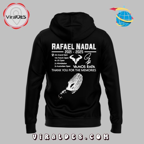 Rafael Nadal Thank Your For The Memories Black Hoodie, Long Pants