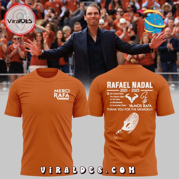Rafael Nadal Thank Your For The Memories Orange Hoodie