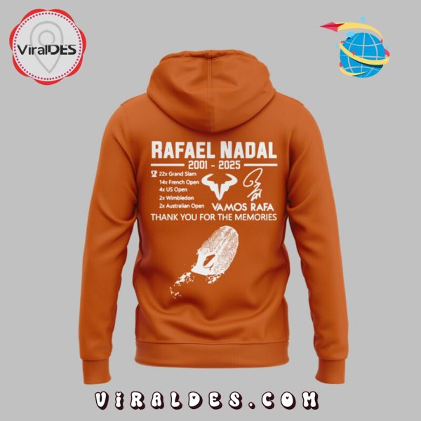 Rafael Nadal Thank Your For The Memories Orange Hoodie