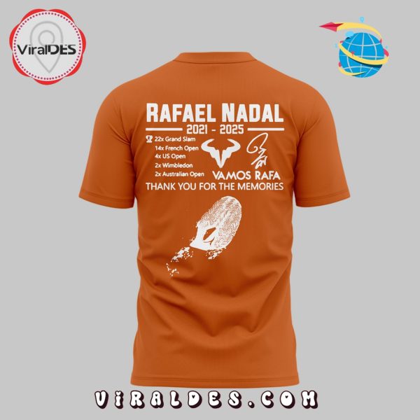 Rafael Nadal Thank Your For The Memories Orange Hoodie