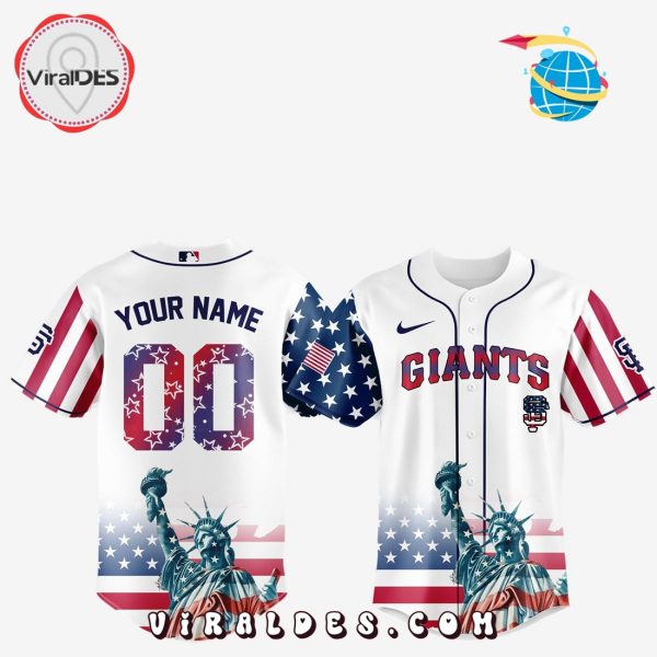 San Francisco Giants Custom Independence Day Baseball Jersey