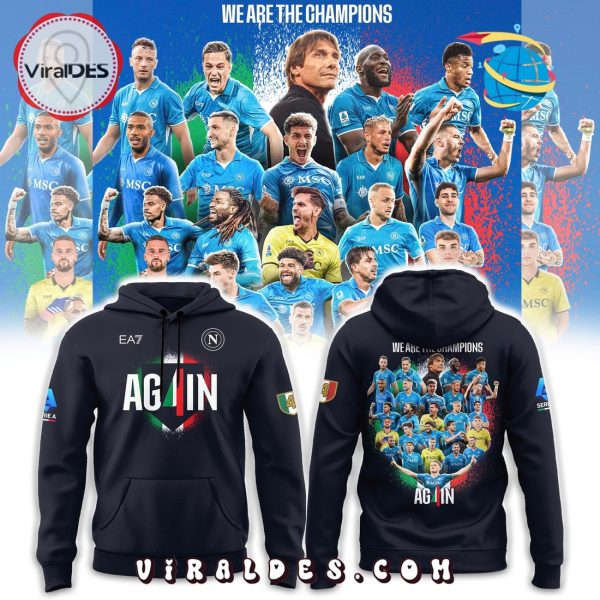 SSC Napoli Campioni d’Italia Black Hoodie 2025
