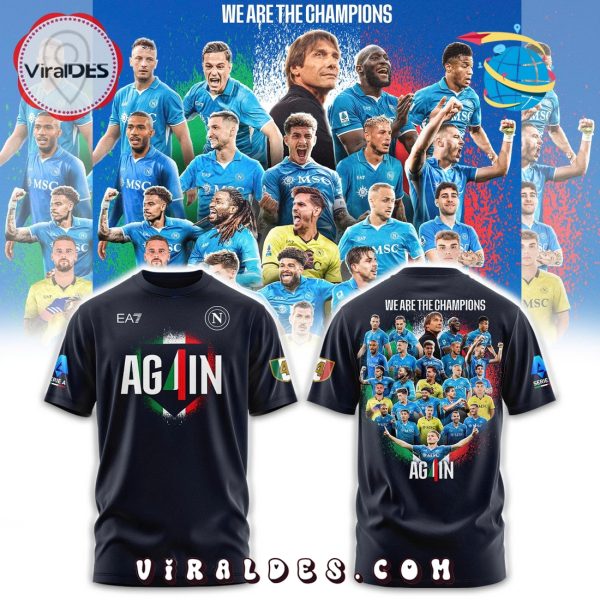 SSC Napoli Campioni d’Italia Black Hoodie 2025