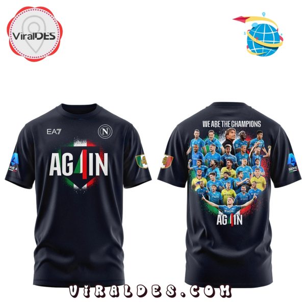 SSC Napoli Campioni d’Italia Black Hoodie 2025