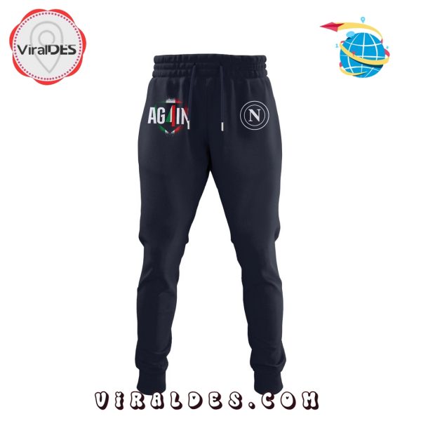 SSC Napoli Campioni d’Italia Black Hoodie, Long Pants