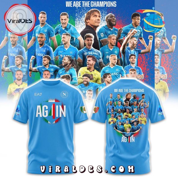 SSC Napoli Campioni d’Italia Blue Hoodie 2025