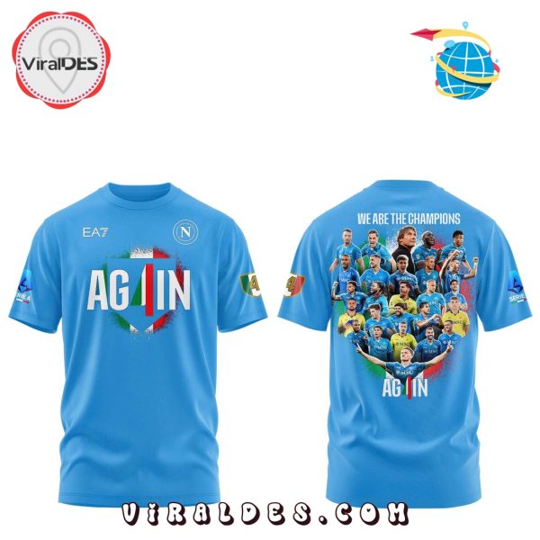 SSC Napoli Campioni d’Italia Blue Hoodie 2025