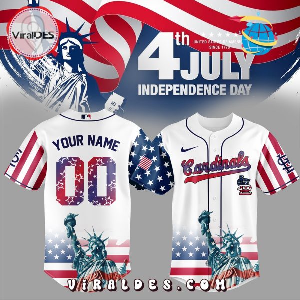 St. Louis Cardinals Custom Independence Day Baseball Jersey