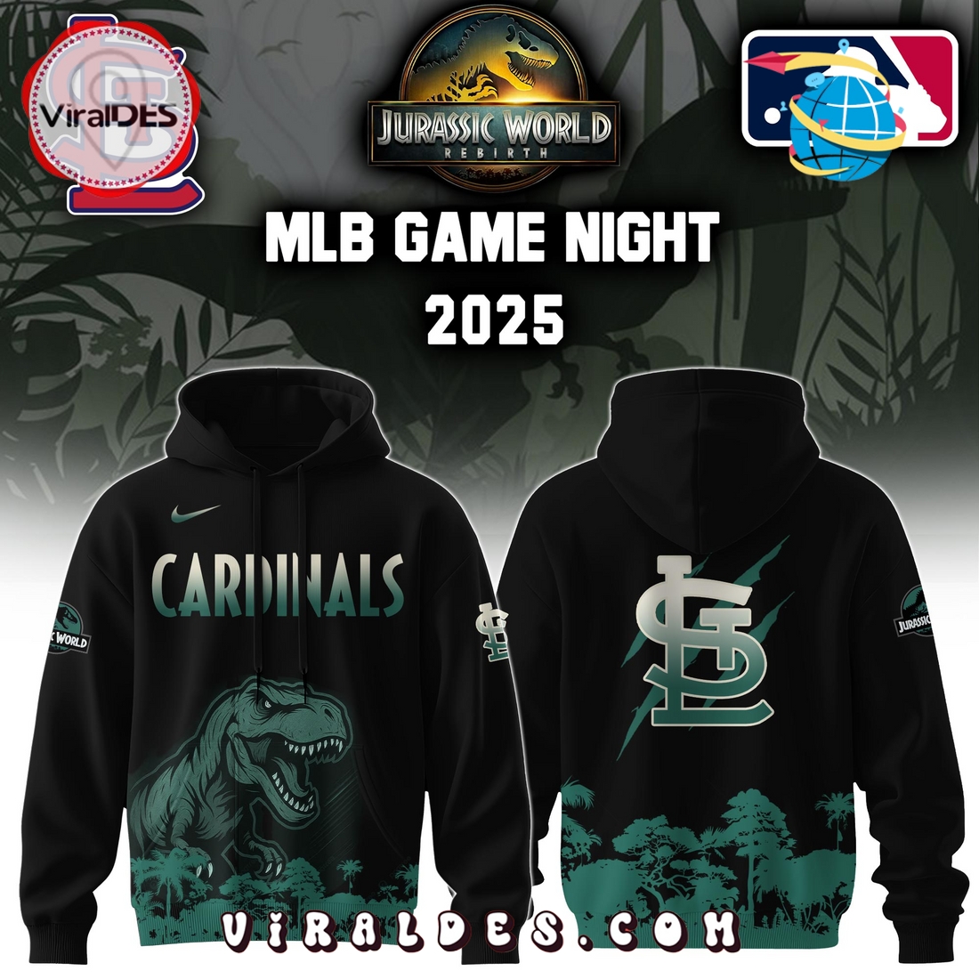 St.Louis Cardinals x Jurassic World Hoodie, Long Pants St.Louis Cardinals x Jurassic World Hoodie, Long Pants