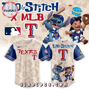 Texas Rangers x Lilo & Stitch 2025 Baseball Jersey