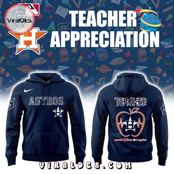 Teacher Night x MLB Houston Astros Navy Hoodie