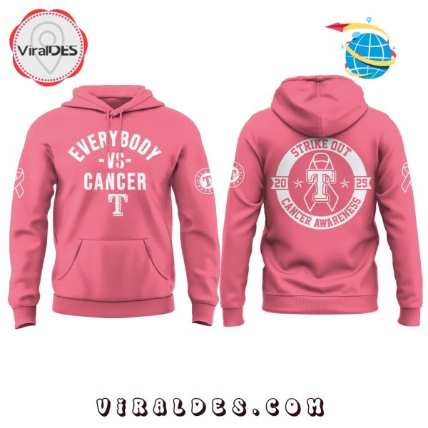 Texas Rangers 2025 Cancer Awareness Day Hoodie, Long Pants