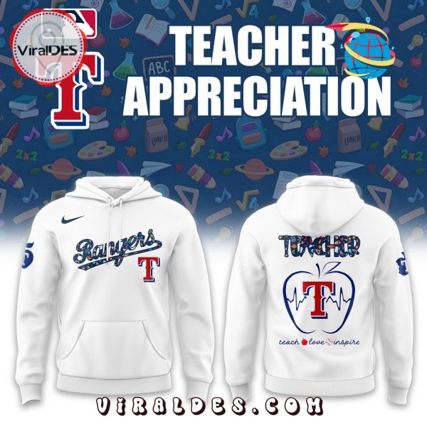 Texas Rangers 2025 Teacher Night Hoodie, Long Pants