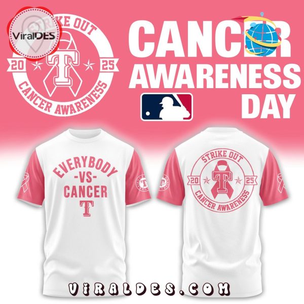 Texas Rangers Everybody vs Cancer Awareness Day Hoodie