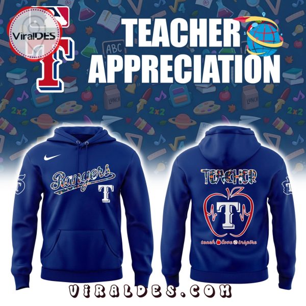 Texas Rangers MLB Teacher Night 2025 Hoodie