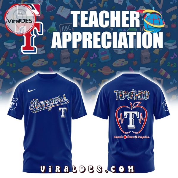Texas Rangers MLB Teacher Night 2025 Hoodie