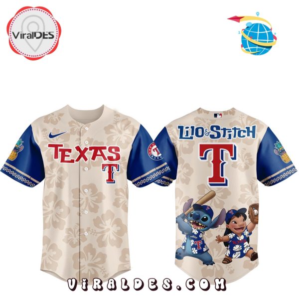 Texas Rangers x Lilo & Stitch 2025 Baseball Jersey