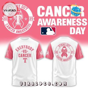 Texas Rangers Everybody vs Cancer Awareness Day Hoodie