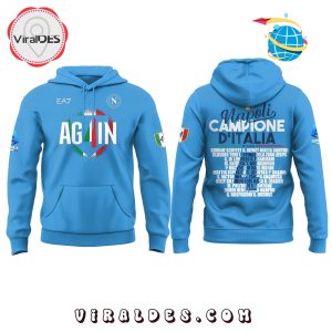 SSC Napoli Campioni d’Italia Blue Hoodie, Long Pants