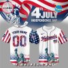 Toronto Blue Jays Custom Independence Day Baseball Jersey