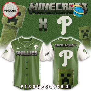 Philadelphia Phillies x MineCraft 2025 Baseball Jersey