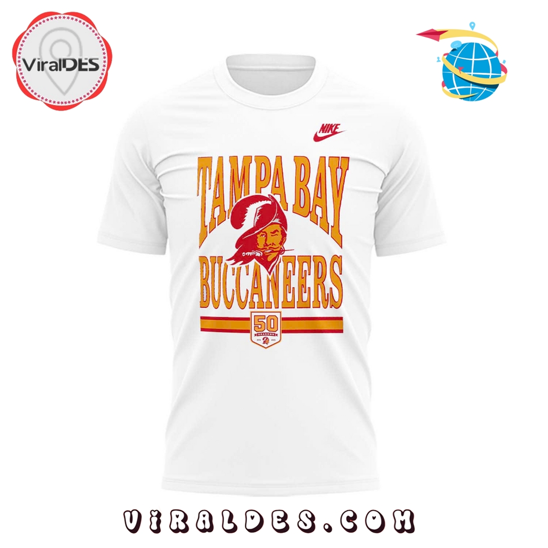 2025 Tampa Bay Buccaneers 50th Season Essential Shirt 2025 Tampa Bay Buccaneers 50th Season Essential Shirt