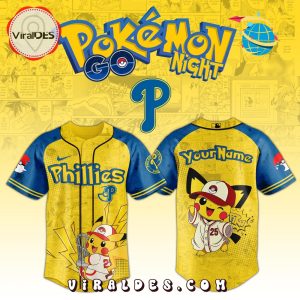 Philadelphia Phillies x Pokémon GO Night 2025 Baseball Jersey
