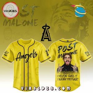 LA Angels x Post Malone Tour 2025 Baseball Jersey