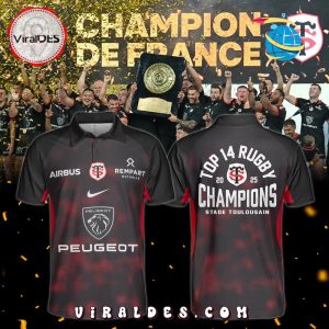 2025 Champions Stade Toulousain Top 14 Rugby Polo
