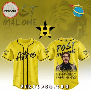 Houston Astros x Post Malone Tour 2025 Baseball Jersey