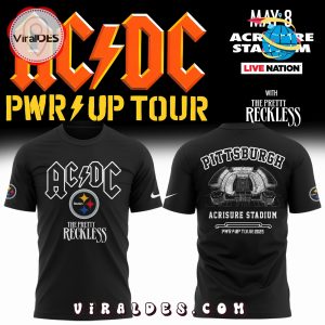 AC DC x Pittsburgh Steelers The Pretty Reckless Black Hoodie