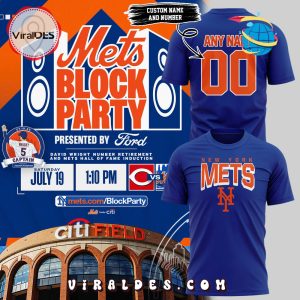 New York Mets Block Party David Wright Shirt
