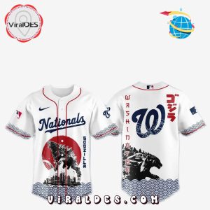 Washington Nationals MLB x Godzilla Baseball Jersey