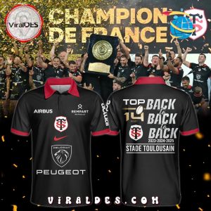 Stade Toulousain Back To Back To Black Polo Shirt