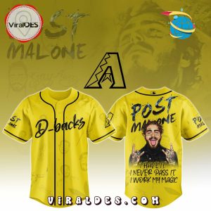Arizona Diamondbacks x Post Malone Tour 2025 Baseball Jersey